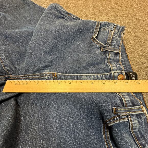 Not Your Daughters Jeans Womens 14 Blue Denim Straight Leg Capris Everyday USA - Picture 7 of 13